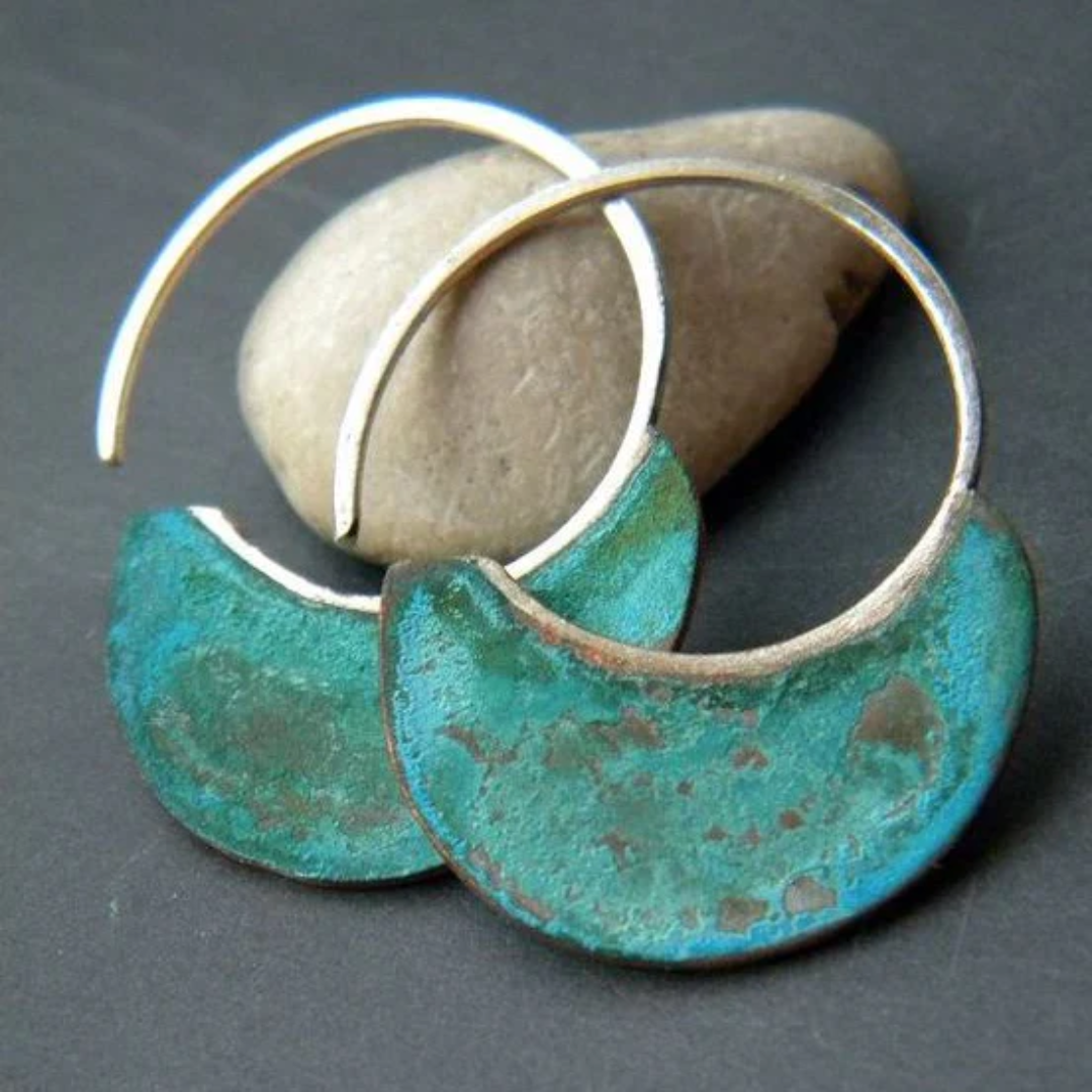 Brincos de turquesa vintage